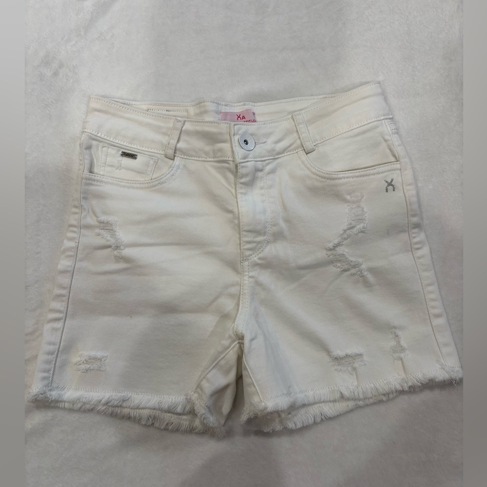 Women's White Denim Shorts